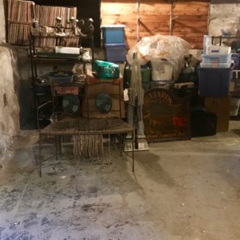 After: Uncluttered basement