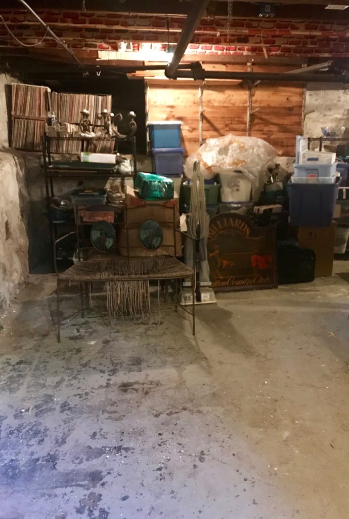 Uncluttered basement